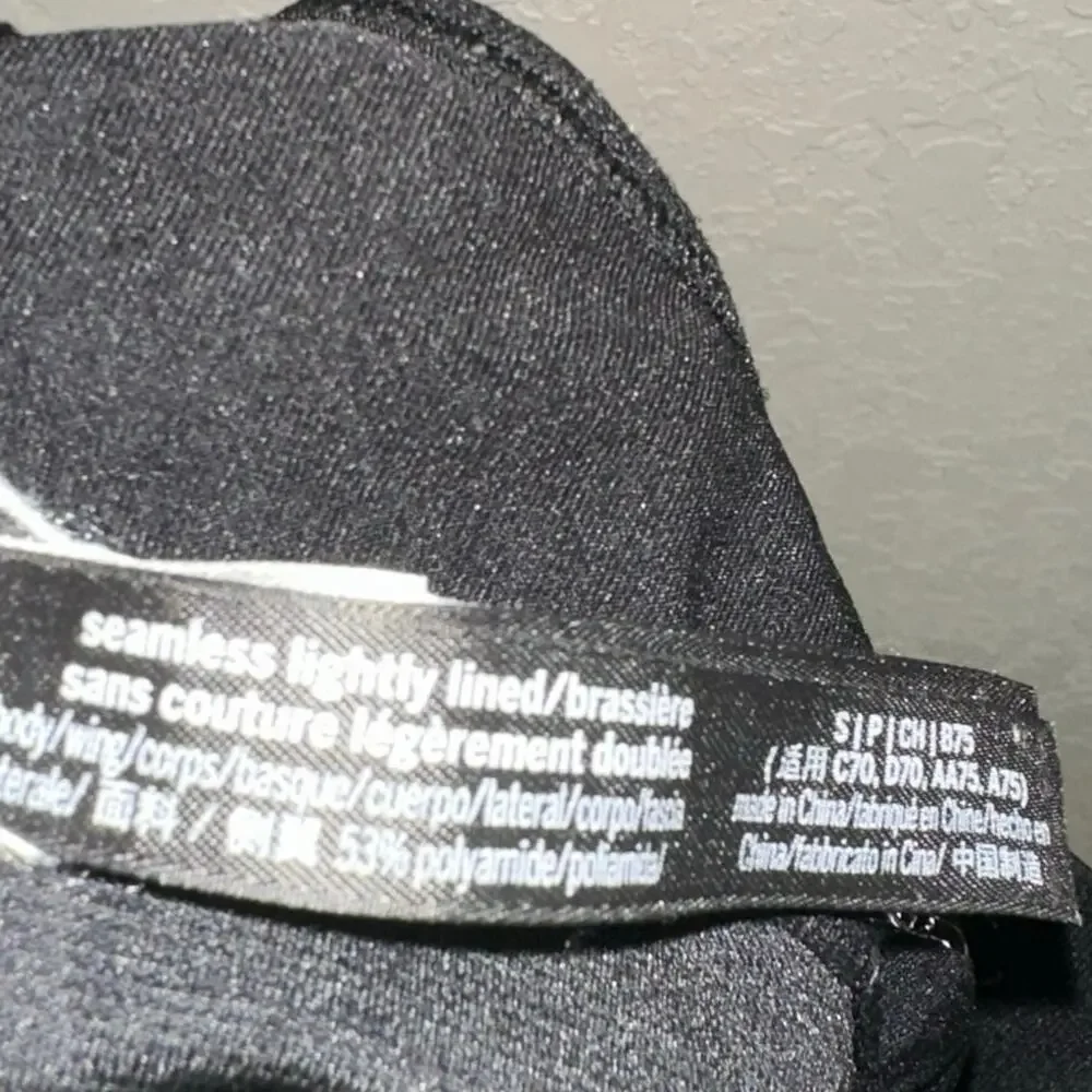 Pink‎ Sport Black Sports Bra Small